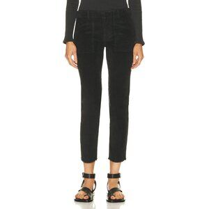 Nili Lotan Womens Pants 0 Gunmetal Gray Jenna Corduroy Slim Fit Designer Trouser